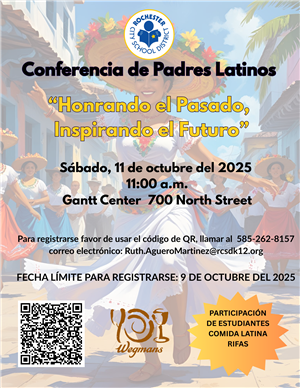 Latino Parent Conference Flyer in Spanish